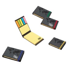 Colored Sticky Note Booklet with Case